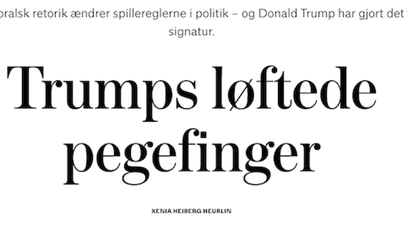 Newspaper Article in 'Weekendavisen'